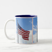 Amerikaanse vlag tweekleurige koffiemok (Links)