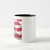 Amerikaanse vlag tweekleurige koffiemok (Center)