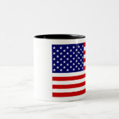 Amerikaanse vlag tweekleurige koffiemok (Center)