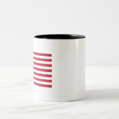Amerikaanse vlag tweekleurige koffiemok (Center)