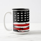  Amerikaanse vlag Tweekleurige Koffiemok (Links)