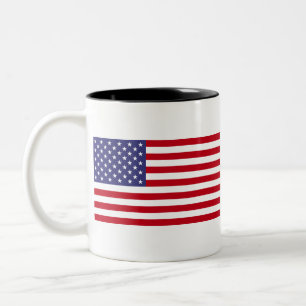 Amerikaanse vlag tweekleurige koffiemok