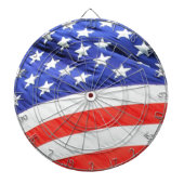 Amerikaanse vlag, u kunt tekst toevoegen en foto's dartbord (Voorkant)