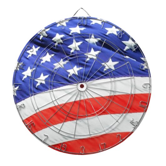 Amerikaanse vlag, u kunt tekst toevoegen en foto's dartbord (Voorkant)