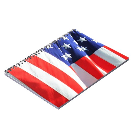 Amerikaanse vlag, u kunt tekst toevoegen en foto's notitieboek (Linkerzijde)