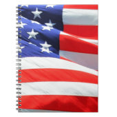 Amerikaanse vlag, u kunt tekst toevoegen en foto's notitieboek (Voorkant)