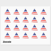 Amerikaanse vlag, u kunt tekst toevoegen en foto's sticker (Vel)
