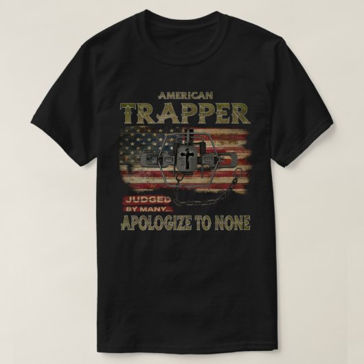 Amerikaanse vlag U T-shirt (Design voorkant)