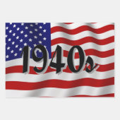 Amerikaanse vlag uit de jaren veertig inpakpapier vel (Voorkant)