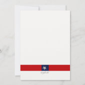 Amerikaanse Vlag Uitnodiging (Achterkant)