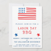 Amerikaanse vlag | Uitnodiging voor de Dag van de  (Voorkant)