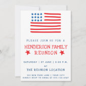 Amerikaanse vlag | Uitnodiging voor gezinsherenigi (Voorkant)