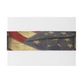 Amerikaanse vlag uitnodigingen wikkel (Achterkant Voorbeeld)