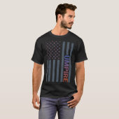 Amerikaanse vlag - Umpire T-shirt (Voorkant volledig)