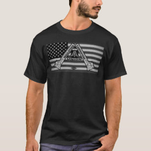 AMERIKAANSE VLAG UNIE ISOLATOR batt hamers pull ov T-shirt