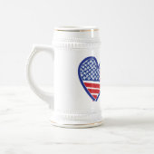 Amerikaanse vlag-/Unievlagerhart Bierpul (Links)