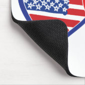 Amerikaanse vlag-/Unievlagerhart Muismat (Hoek)