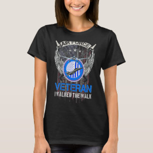  Amerikaanse vlag US Luchtmacht Veteraan I Walke T-shirt
