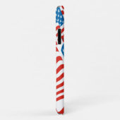 Amerikaanse Vlag USA 80s Retro Stijl Case-Mate iPhone Case (Achterkant/rechts)