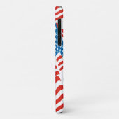 Amerikaanse Vlag USA 80s Retro Stijl Case-Mate iPhone Case (Achterkant/links)