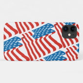 Amerikaanse Vlag USA 80s Retro Stijl Case-Mate iPhone Case (Achterkant (horizontaal))