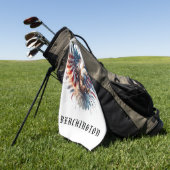 *~* Amerikaanse Vlag USA AP16 Kale EAGLE Golf Hand Golfhanddoek (Groen)