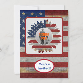 Amerikaanse Vlag USA feestdag Verjaardagsfeest Eve Kaart