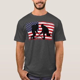 Amerikaanse Vlag USA Hockey voor Mannen Vrouwen Ki T-shirt