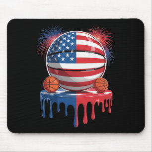 Amerikaanse Vlag Usa Ijs Drip Game Sketll Drip Muismat