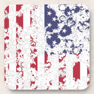 Amerikaanse vlag/USA KCALIMA-effect door Masanser Bier Onderzetter