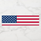 Amerikaanse vlag USA Patriottische Waterfles Label Waterfles Etiket (Enkel label)