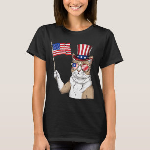 Amerikaanse Vlag USA Rood Wit Blauw Patriottische T-shirt