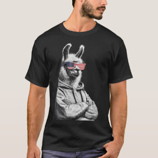 Amerikaanse Vlag Usa Vlag 4De Juli Patriotisch Roo T-shirt