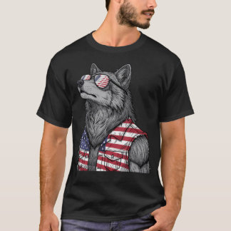 Amerikaanse Vlag Usa Vlag 4De Juli Patriotisch Roo T-shirt