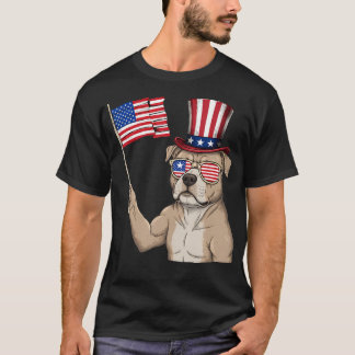 Amerikaanse Vlag Usa Vlag Rood Wit Blauw Patriotti T-shirt