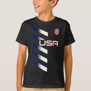 Amerikaanse Vlag Usa Voetbal Stars And Stripes Pat T-shirt