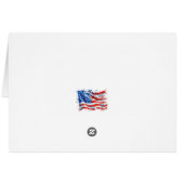 Amerikaanse Vlag USA Waterverf 4 juli (Achterkant Horizontaal)