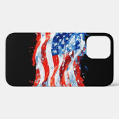 Amerikaanse Vlag USA Waterverf 4 juli Case-Mate iPhone Case (Achterkant (horizontaal))
