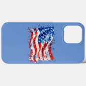 Amerikaanse Vlag USA Waterverf 4 juli Case-Mate iPhone Case (Achterkant (horizontaal))