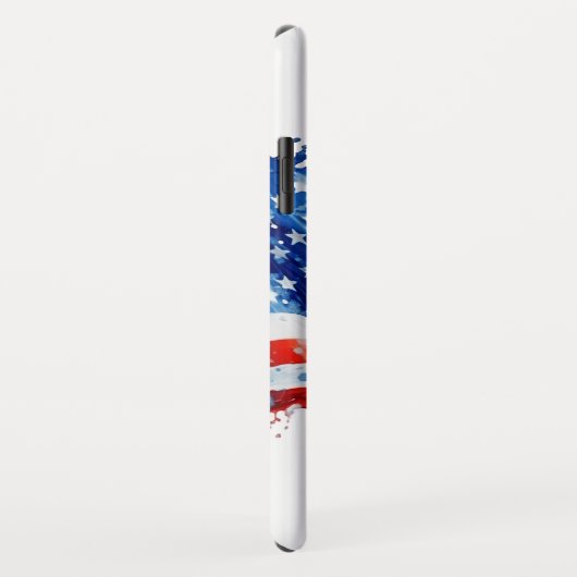 Amerikaanse vlag USA Waterverf 4 juli Case-Mate iPhone Case (Achterkant/rechts)
