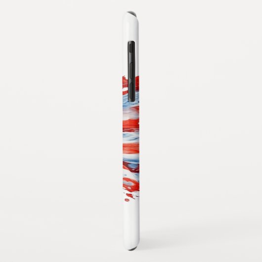 Amerikaanse vlag USA Waterverf 4 juli Case-Mate iPhone Case (Achterkant/links)