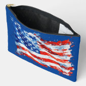 Amerikaanse Vlag USA Waterverf 4 juli Etui (Open)