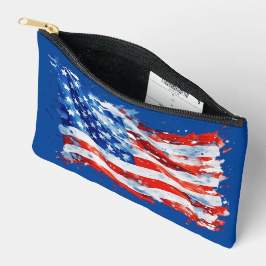 Amerikaanse Vlag USA Waterverf 4 juli Etui (Open)