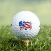 Amerikaanse vlag USA Waterverf 4 juli Golfballen (Insitu Shirt)