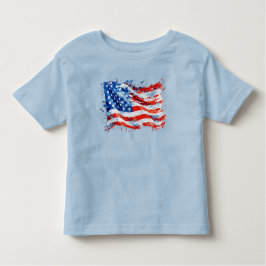 Amerikaanse vlag USA Waterverf 4 juli Kinder Shirts