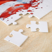 Amerikaanse vlag USA Waterverf 4 juli Legpuzzel (Zijkant)