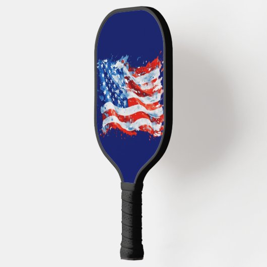 Amerikaanse vlag USA Waterverf 4 juli Pickleball Paddle (Links)
