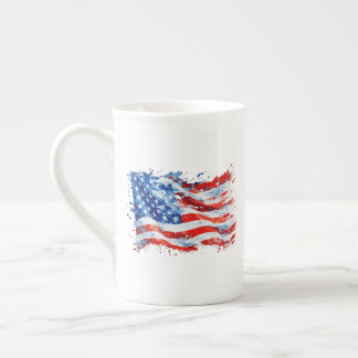Amerikaanse Vlag USA Waterverf 4 juli Porselein Kop