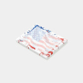 Amerikaanse Vlag USA Waterverf 4 juli Post-it® Notes (Schuin)