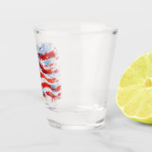 Amerikaanse vlag USA Waterverf 4 juli Shot Glas (Rechts)